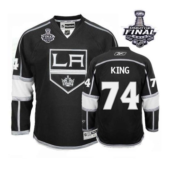 Dwight King Los Angeles Kings Authentic Home 2014 Stanley Cup Reebok Jersey - Black