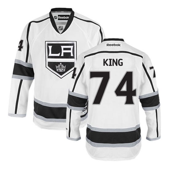 Dwight King Los Angeles Kings Authentic Away Reebok Jersey - White