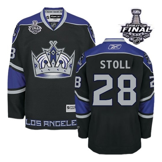 Jarret Stoll Los Angeles Kings Authentic Third 2014 Stanley Cup Reebok Jersey - Black