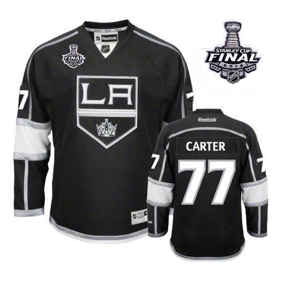 Jeff Carter Los Angeles Kings Authentic Home 2014 Stanley Cup Reebok Jersey - Black