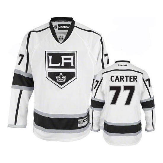 Jeff Carter Los Angeles Kings Youth Authentic Away Reebok Jersey - White