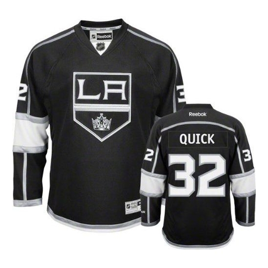 Jonathan Quick Los Angeles Kings Authentic Home Reebok Jersey - Black