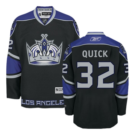 Jonathan Quick Los Angeles Kings Authentic Third Reebok Jersey - Black