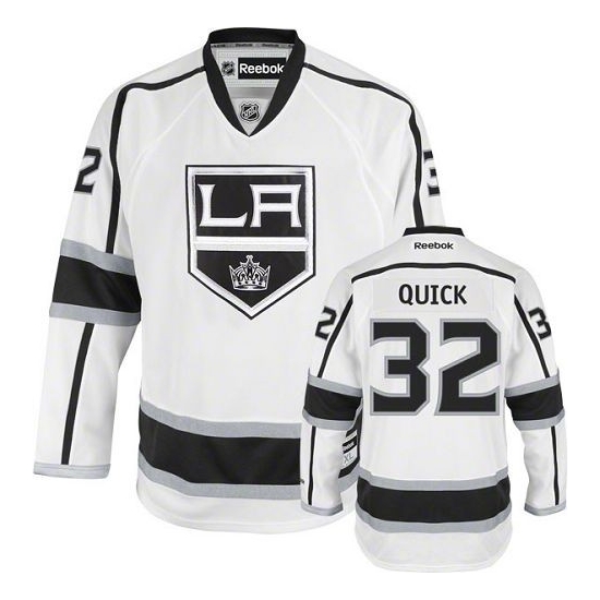 Jonathan Quick Los Angeles Kings Authentic Away Reebok Jersey - White