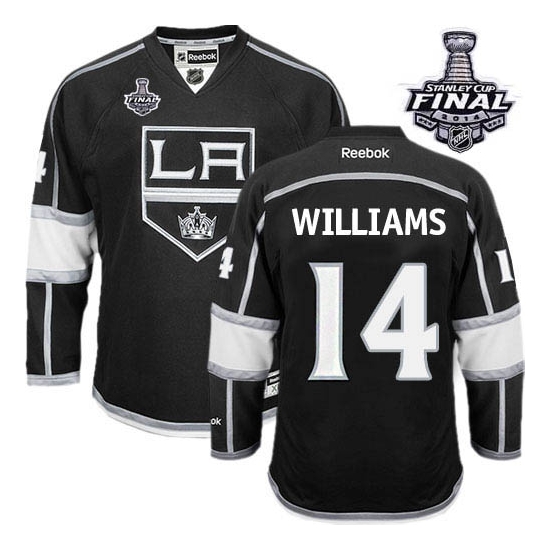 Justin Williams Los Angeles Kings Premier Home 2014 Stanley Cup Reebok Jersey - Black