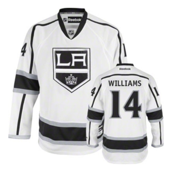 Justin Williams Los Angeles Kings Youth Authentic Away Reebok Jersey - White