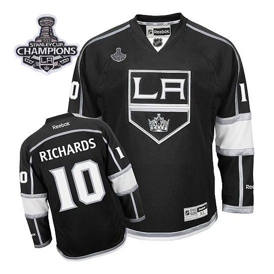 Mike Richards Los Angeles Kings Authentic Home 2014 Stanley Cup Reebok Jersey - Black
