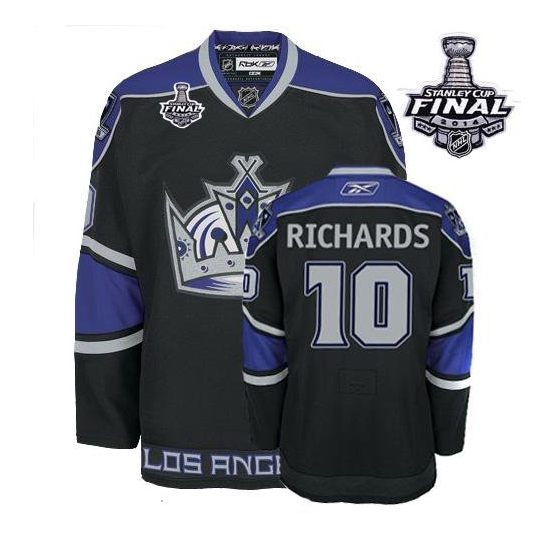 Mike Richards Los Angeles Kings Authentic Third 2014 Stanley Cup Reebok Jersey - Black