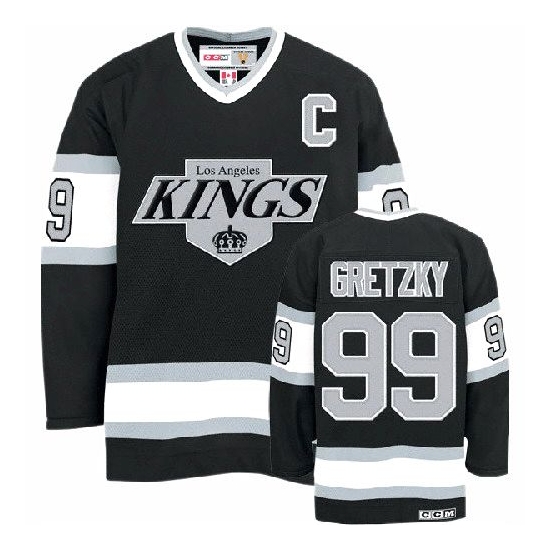 Wayne Gretzky Los Angeles Kings Youth Authentic Throwback CCM Jersey - Black