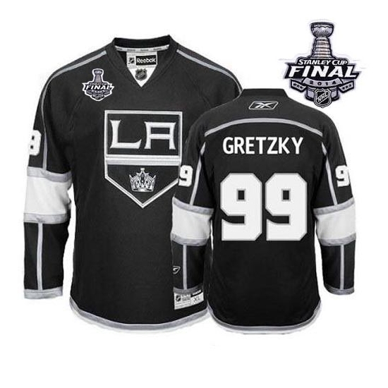 Wayne Gretzky Los Angeles Kings Premier Home 2014 Stanley Cup Reebok Jersey - Black