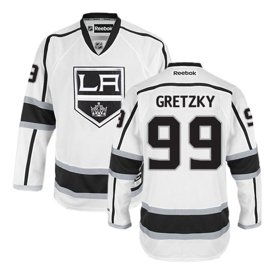 Wayne Gretzky Los Angeles Kings Premier Away Reebok Jersey - White