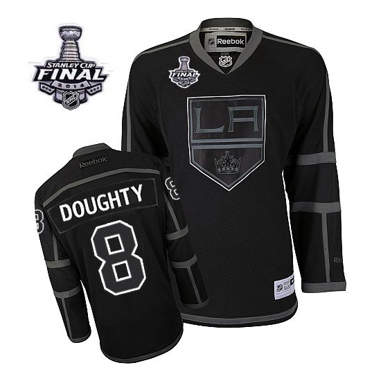 Drew Doughty Los Angeles Kings Authentic 2014 Stanley Cup Reebok Jersey - Black Ice