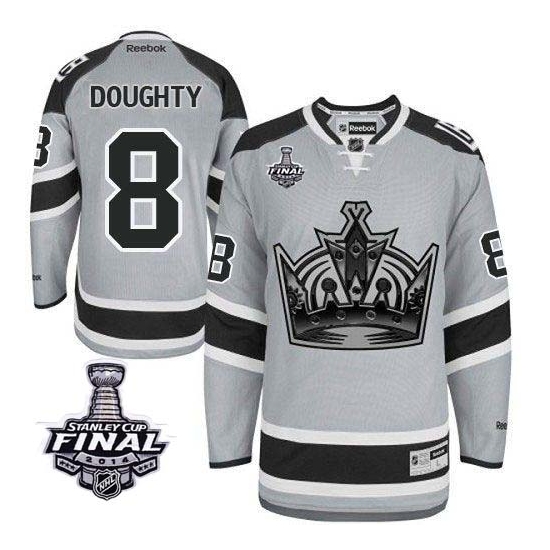 Drew Doughty Los Angeles Kings Authentic 2014 Stanley Cup 2014 Stadium Series Reebok Jersey - Grey