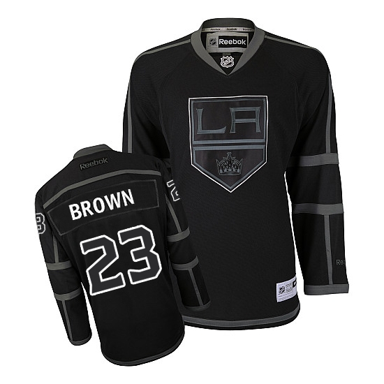 Dustin Brown Los Angeles Kings Premier Reebok Jersey - Black Ice