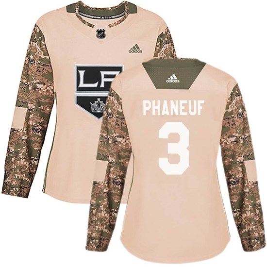 Dion Phaneuf Los Angeles Kings Women's Authentic Veterans Day Practice Adidas Jersey - Camo