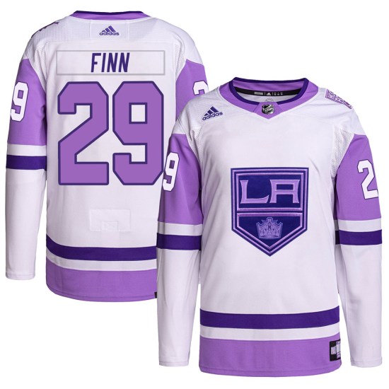 Steven Finn Los Angeles Kings Authentic Hockey Fights Cancer Primegreen Adidas Jersey - White/Purple