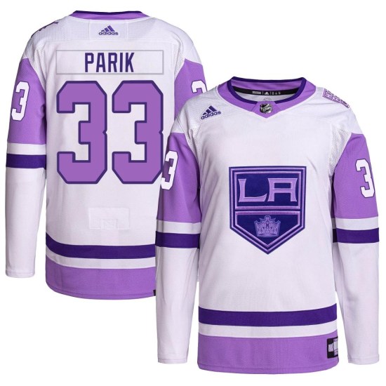 Lukas Parik Los Angeles Kings Authentic Hockey Fights Cancer Primegreen Adidas Jersey - White/Purple