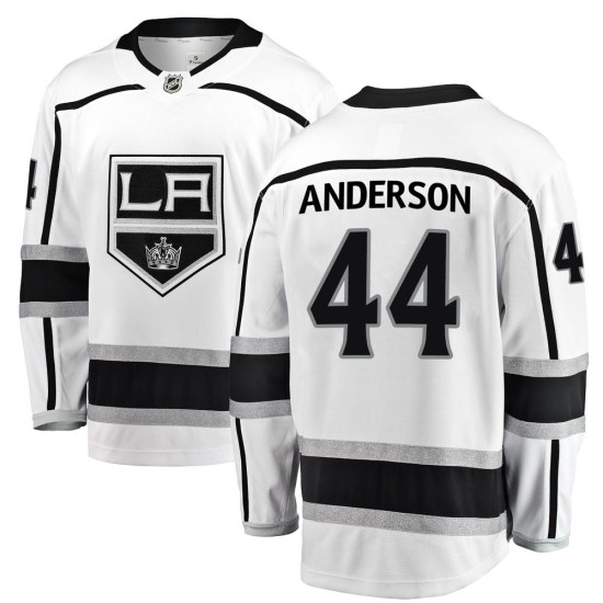 Mikey Anderson Los Angeles Kings Breakaway ized Away Fanatics Branded Jersey - White