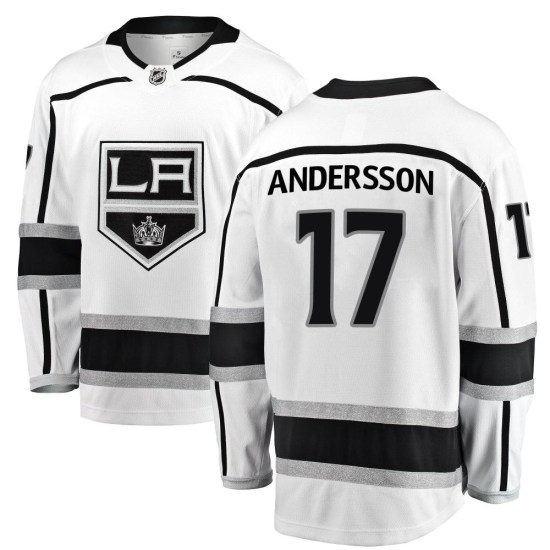 Lias Andersson Los Angeles Kings Breakaway Away Fanatics Branded Jersey - White