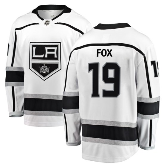 Jim Fox Los Angeles Kings Breakaway Away Fanatics Branded Jersey - White