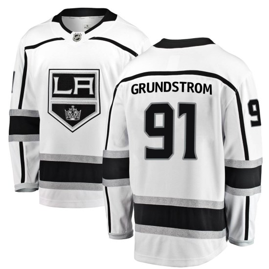 Carl Grundstrom Los Angeles Kings Breakaway Away Fanatics Branded Jersey - White