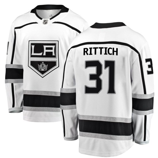 David Rittich Los Angeles Kings Breakaway Away Fanatics Branded Jersey - White