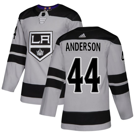 Mikey Anderson Los Angeles Kings Authentic Alternate Adidas Jersey - Gray