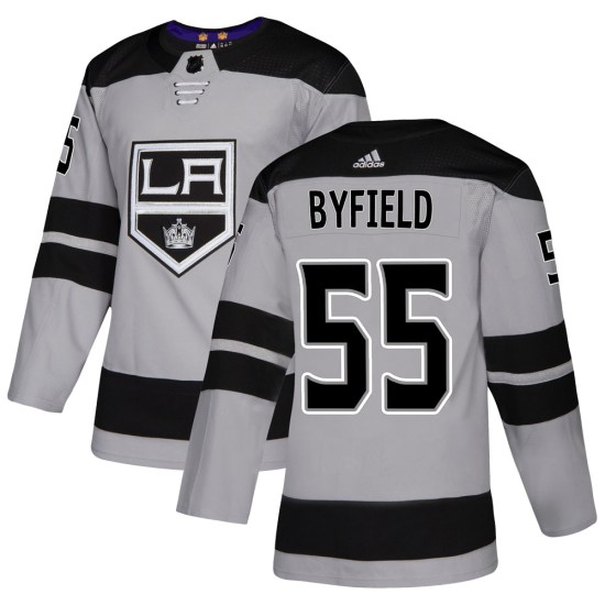 Quinton Byfield Los Angeles Kings Authentic Alternate Adidas Jersey - Gray