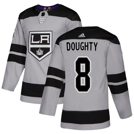 Drew Doughty Los Angeles Kings Authentic Alternate Adidas Jersey - Gray