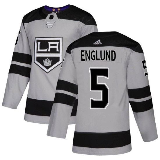 Andreas Englund Los Angeles Kings Authentic Alternate Adidas Jersey - Gray