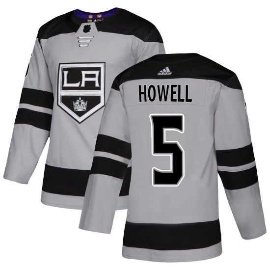 Harry Howell Los Angeles Kings Authentic Alternate Adidas Jersey - Gray
