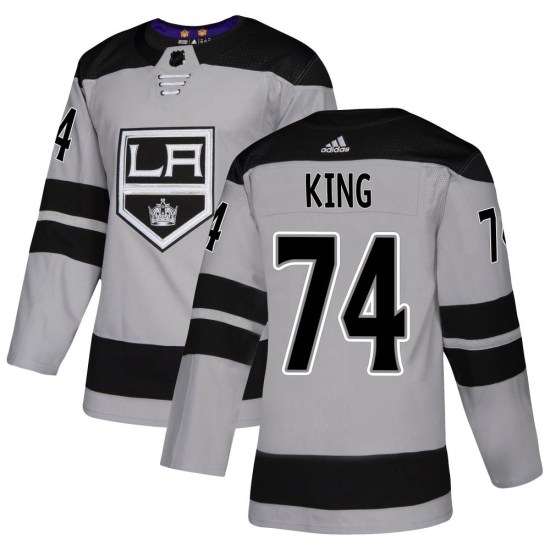 Dwight King Los Angeles Kings Authentic Alternate Adidas Jersey - Gray