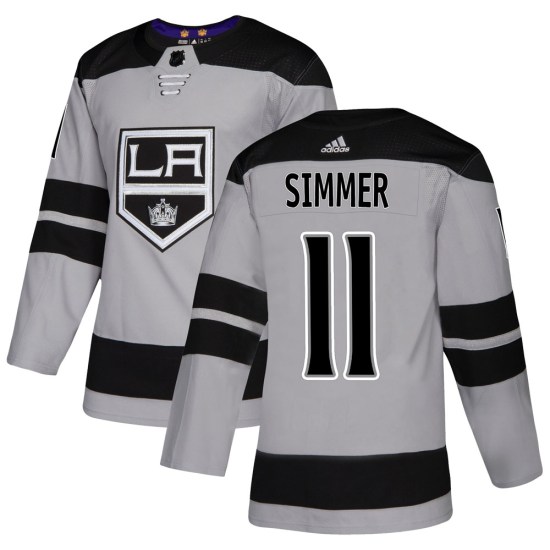 Charlie Simmer Los Angeles Kings Authentic Alternate Adidas Jersey - Gray