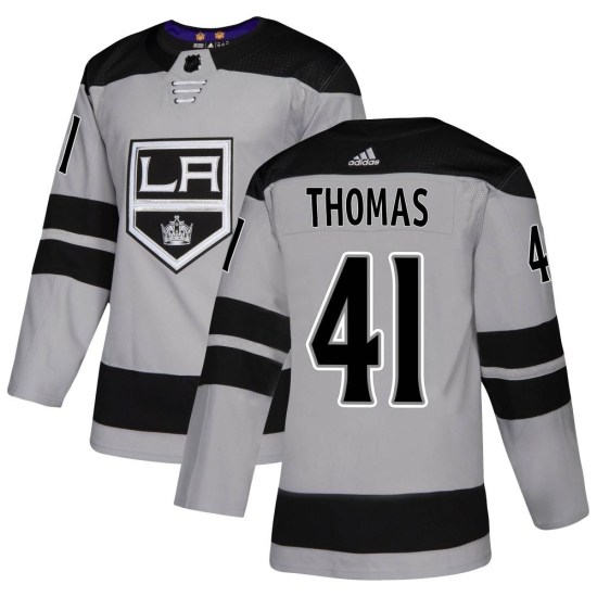 Akil Thomas Los Angeles Kings Authentic Alternate Adidas Jersey - Gray