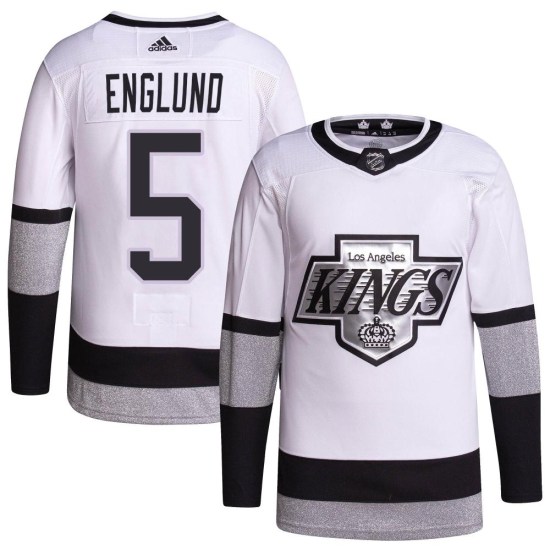Andreas Englund Los Angeles Kings Youth Authentic 2021/22 Alternate Primegreen Pro Player Adidas Jersey - White