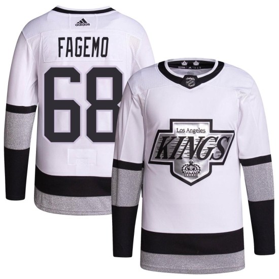 Samuel Fagemo Los Angeles Kings Youth Authentic 2021/22 Alternate Primegreen Pro Player Adidas Jersey - White