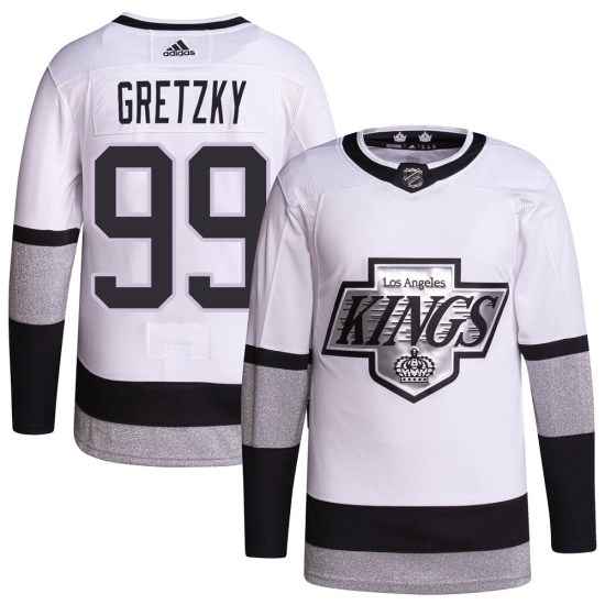 Wayne Gretzky Los Angeles Kings Youth Authentic 2021/22 Alternate Primegreen Pro Player Adidas Jersey - White
