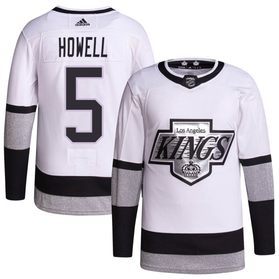 Harry Howell Los Angeles Kings Youth Authentic 2021/22 Alternate Primegreen Pro Player Adidas Jersey - White