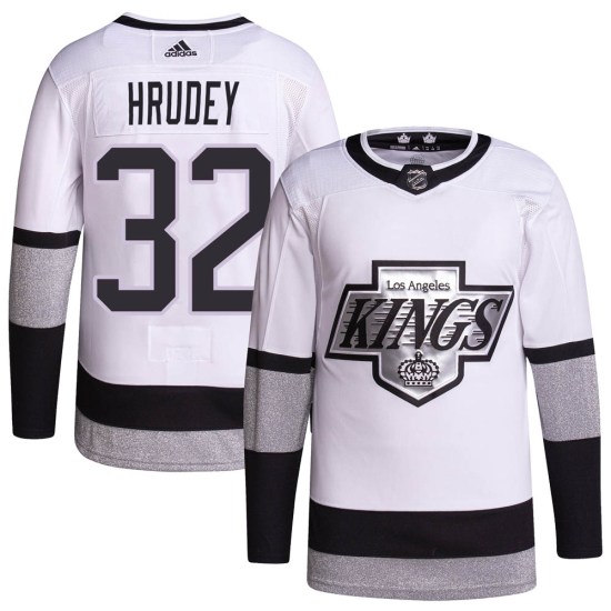 Kelly Hrudey Los Angeles Kings Youth Authentic 2021/22 Alternate Primegreen Pro Player Adidas Jersey - White