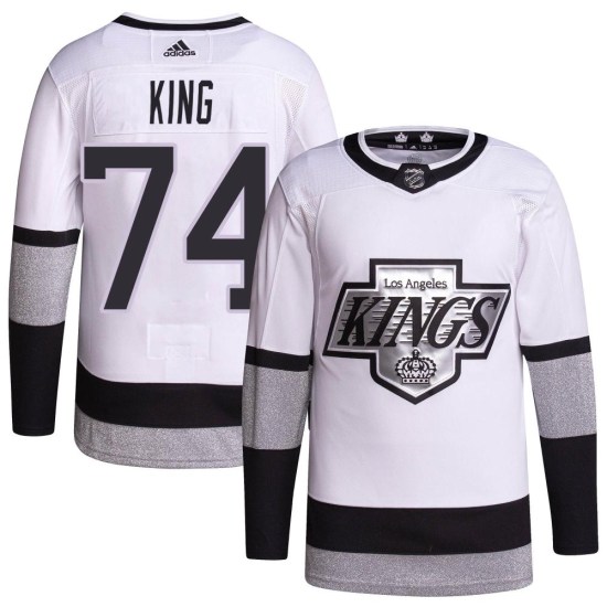 Dwight King Los Angeles Kings Youth Authentic 2021/22 Alternate Primegreen Pro Player Adidas Jersey - White