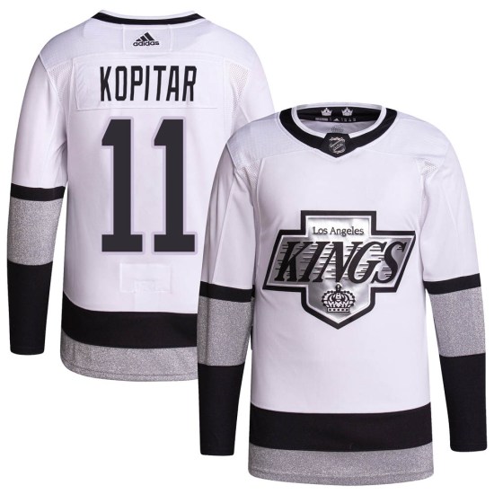 Anze Kopitar Los Angeles Kings Youth Authentic 2021/22 Alternate Primegreen Pro Player Adidas Jersey - White
