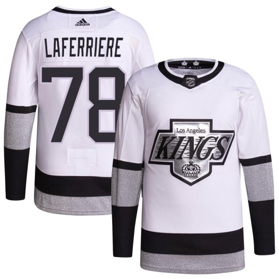 Alex Laferriere Los Angeles Kings Youth Authentic 2021/22 Alternate Primegreen Pro Player Adidas Jersey - White
