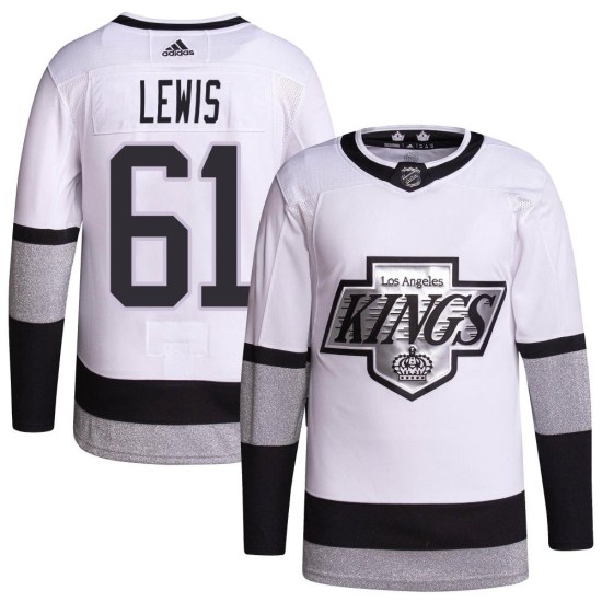 Trevor Lewis Los Angeles Kings Youth Authentic 2021/22 Alternate Primegreen Pro Player Adidas Jersey - White