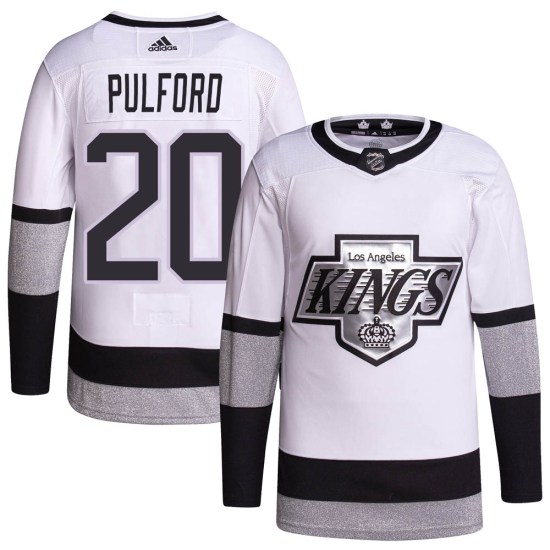 Bob Pulford Los Angeles Kings Youth Authentic 2021/22 Alternate Primegreen Pro Player Adidas Jersey - White
