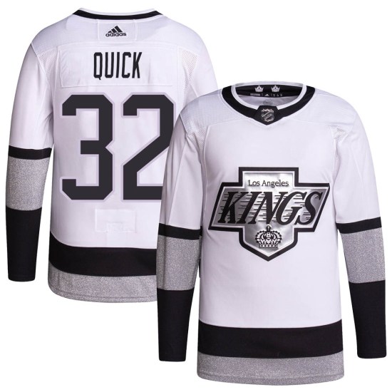 Jonathan Quick Los Angeles Kings Youth Authentic 2021/22 Alternate Primegreen Pro Player Adidas Jersey - White