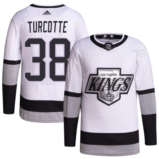Alex Turcotte Los Angeles Kings Youth Authentic 2021/22 Alternate Primegreen Pro Player Adidas Jersey - White