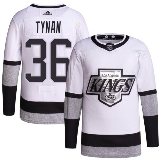 T.J. Tynan Los Angeles Kings Youth Authentic 2021/22 Alternate Primegreen Pro Player Adidas Jersey - White