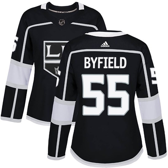Quinton Byfield Los Angeles Kings Women's Authentic Home Adidas Jersey - Black