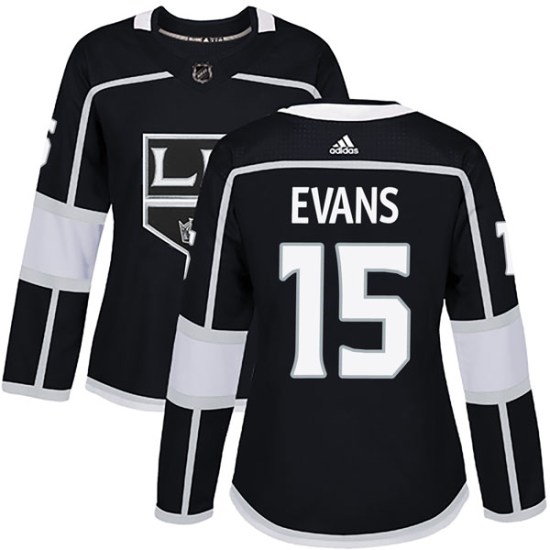 Daryl Evans Los Angeles Kings Women's Authentic Home Adidas Jersey - Black