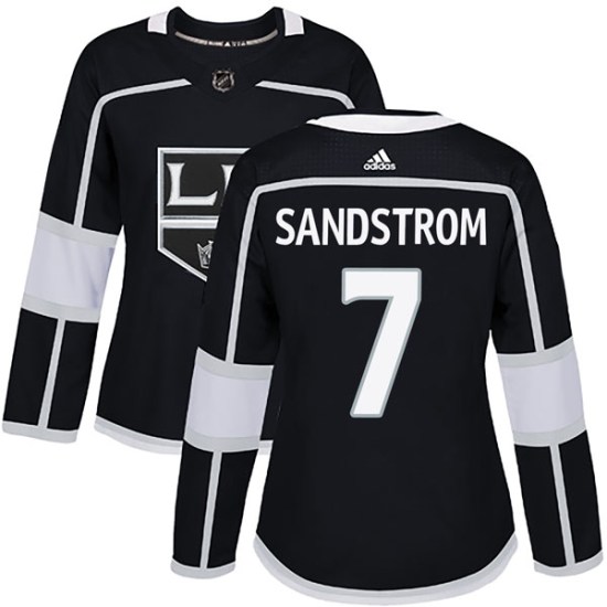 Tomas Sandstrom Los Angeles Kings Women's Authentic Home Adidas Jersey - Black